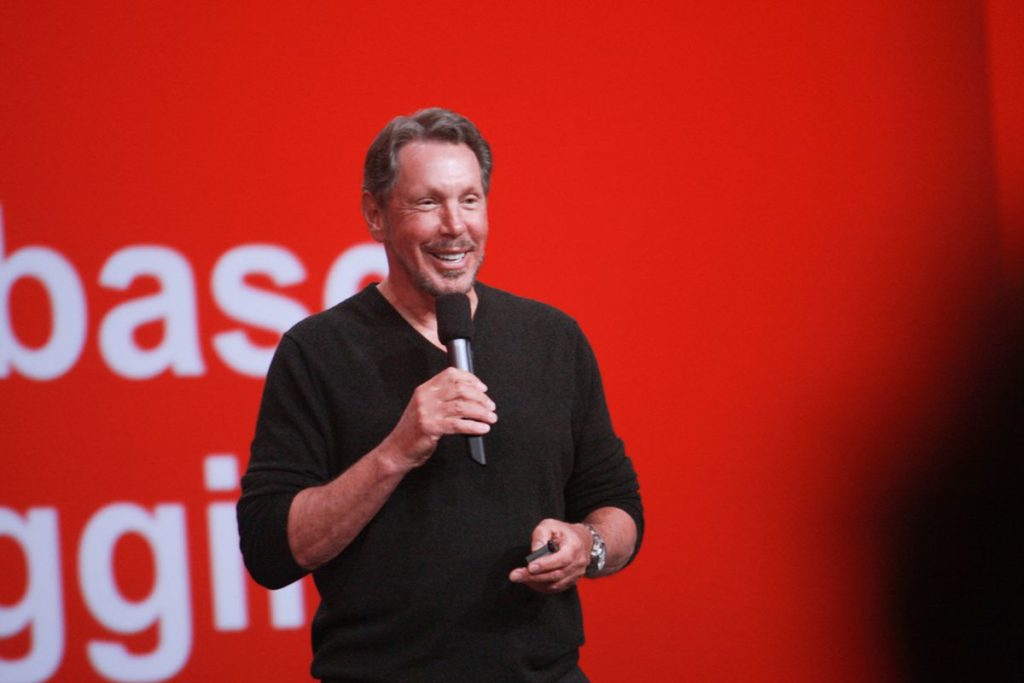 Larry Ellison CTO/Co-founder Oracle. 7th richest businessman in 2019